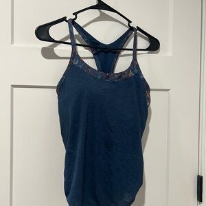 Women's Blue Prana Racerback Tank Top